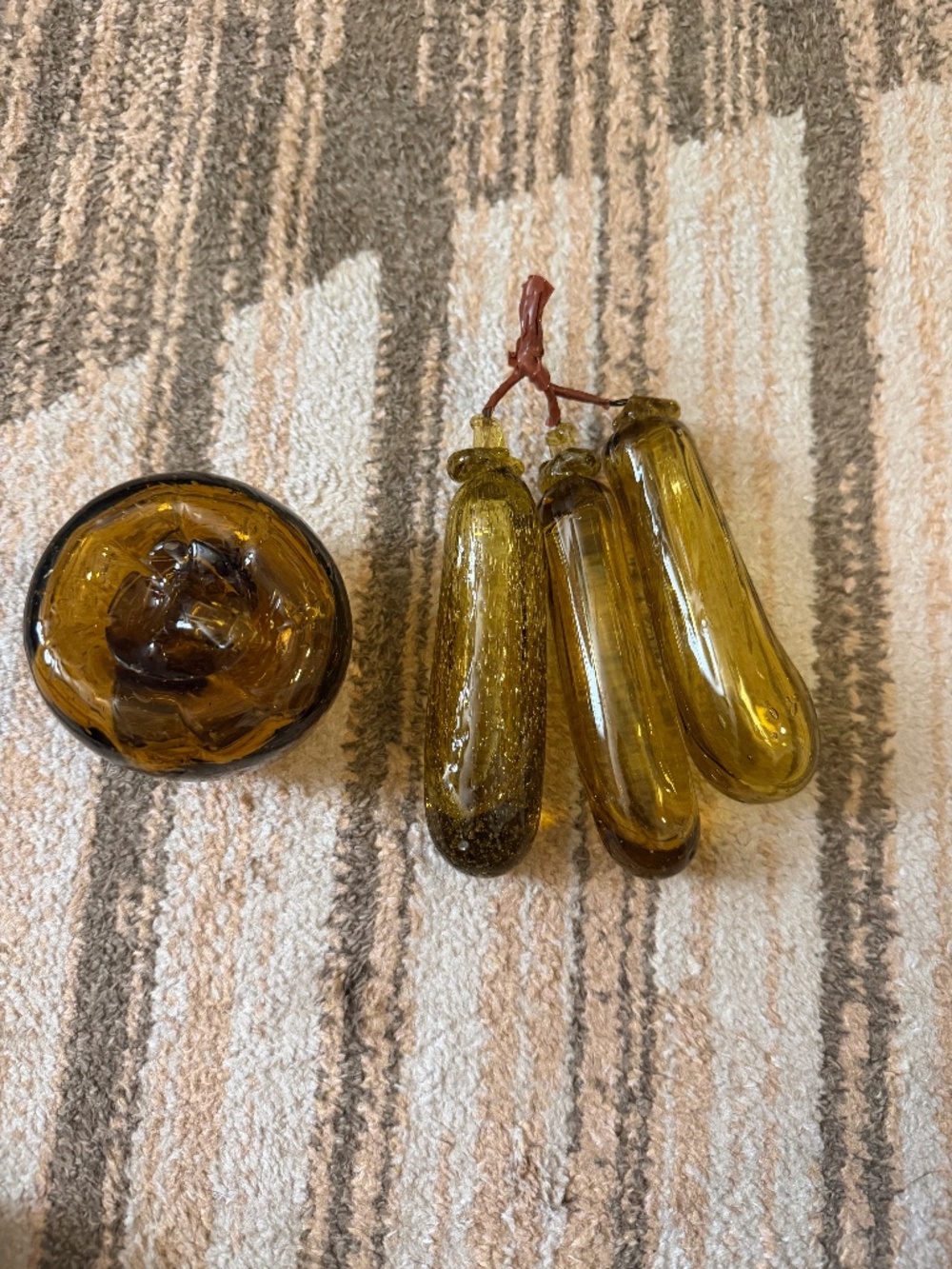 Vintage glass fruit